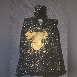 Black and Gold Hoodie by